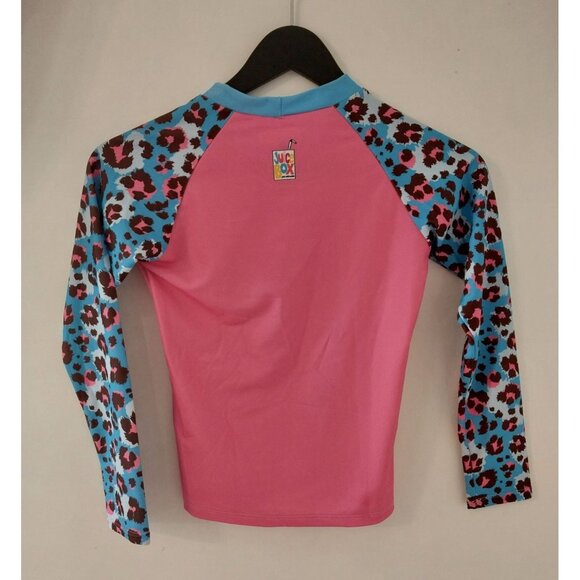 New Juice Box Girl's Rash Guard Swim Tee Sz M 8/10 - Picture 2 of 7